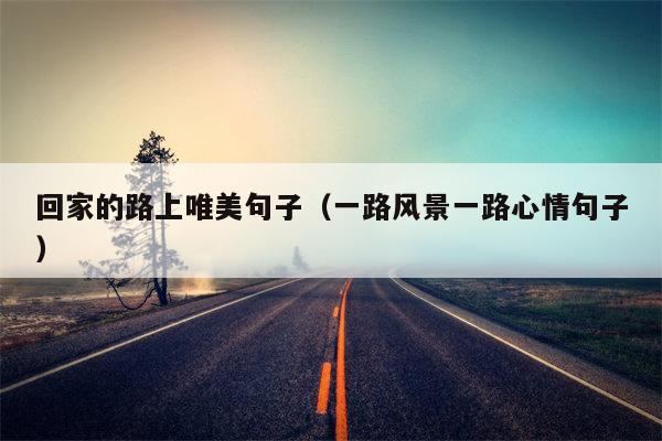 回家的路上唯美句子（一路风景一路心情句子）