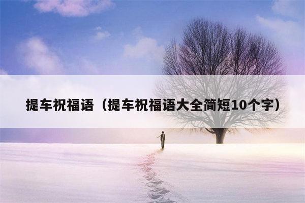 提车祝福语（提车祝福语大全简短10个字）