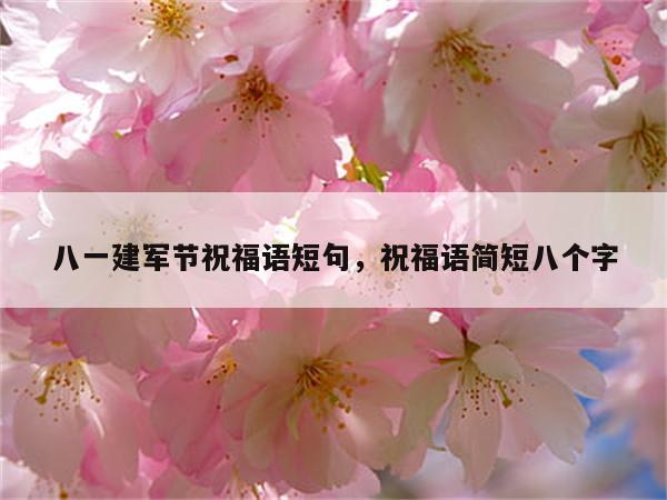 八一建军节祝福语短句，祝福语简短八个字